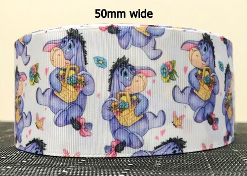 Eeyore ribbon grosgrain 50mm - ribbon,