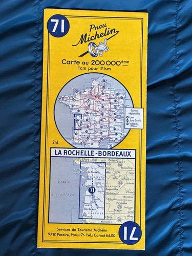 Vintage carte michelin paper - vintage,