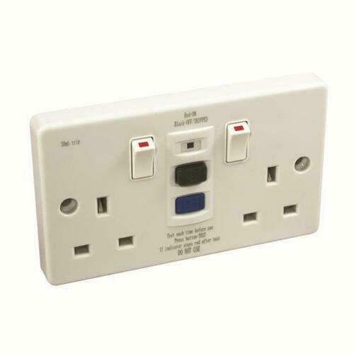 Double white gang rcd 30ma - gang,