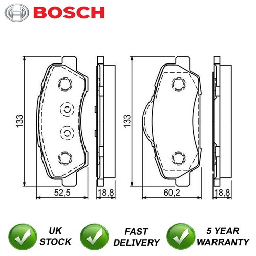 Brake pads set - front, bosch