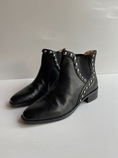 ZARA studded leather Chelsea