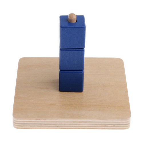 Beechwood montessori cubes - beechwood, on