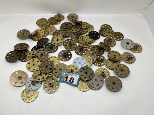 Vintage meccano metal discs - vintage,