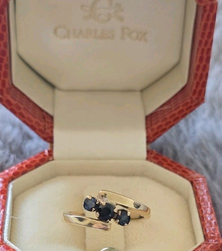 Sapphire ring 18ct yellow - sapphire,