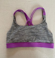 CRANE SPORTS BRA SZ 8-10 GREY