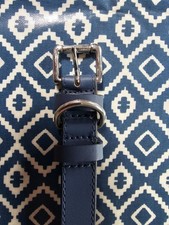 Baker&Bray Blue Leather Dog Collar M