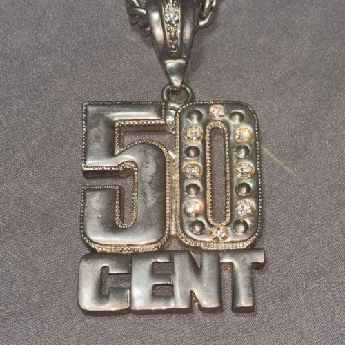 Cent logo pendant necklace - 50,