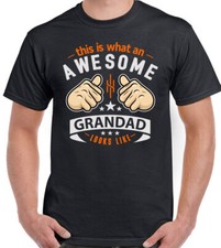 Grandad T-Shirt This Is What An Awesome Looks Like Mens Funny Fathers Day D2