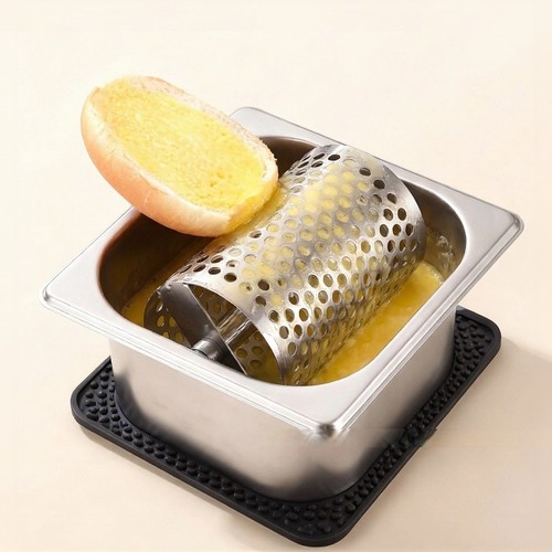 Stainless steel butter roller - steel,