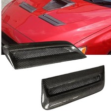 Front Hood Boonet Scoop Vents For Mitsubishi Lancer EVO 10 08-15 Carbon Fiber