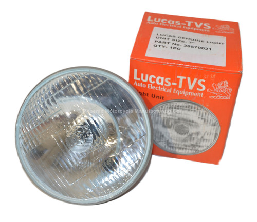 Genuine lucas tvs headlamp - tvs, 7"