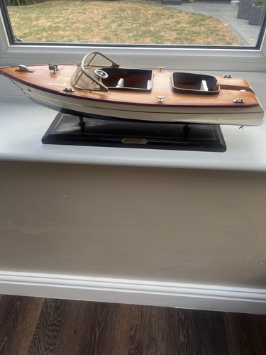 Vintage 1950s model speedboat - model,