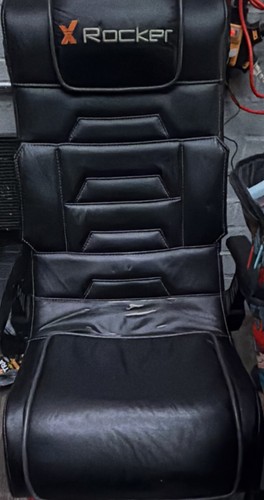 Rocker black faux leather - x,