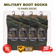 12 Pairs Mens Army Military