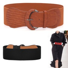 Women Wide Elastic Belt Ladies