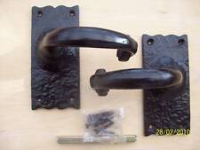 Antique Lever Handles   Black Traditional Door Gothic