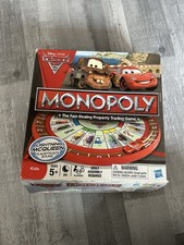 Hasbro Disney Pixar Cars 2 Monopoly Board Game Lightning McQueen Edition