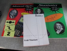 Texas Instruments TI-89 Titanium Calculator Manual W/Bonus Statistics & Algebra