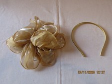 NEW DRESHOW FASCINATOR IN GOLD