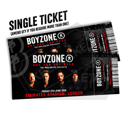 Boyzone mock ticket one for - mock,