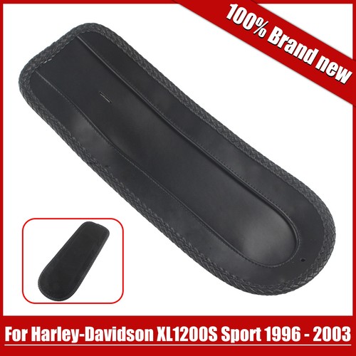 Rear fender bib leather - rear,