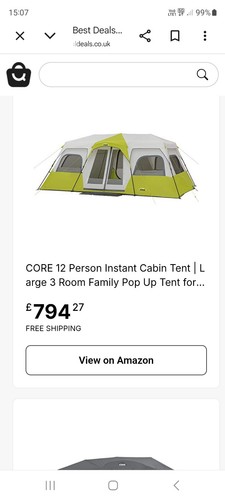 Core person instant tent - person,