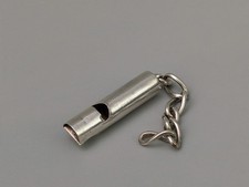 Sterling silver antique dog whistle Joseph Adelman c1890