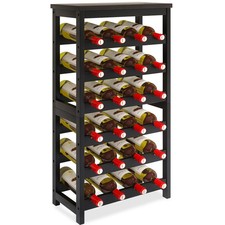 STELLSTAR 24 Bottle Wine Rack Freestanding Floor, 6 Tier Wine Display Storage...