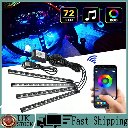 Led neon car interior - 4x,