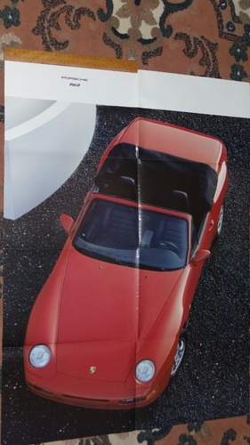Porsche foldout range brochure - porsche,