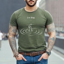 I'M FINE SLOGAN PLUS SIZE