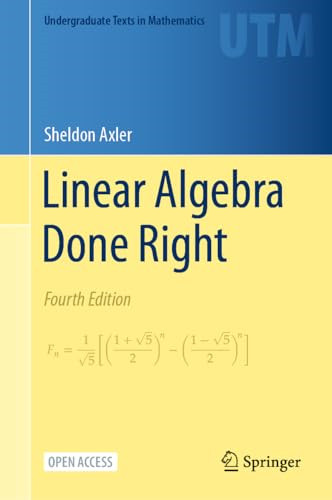 Linear algebra done - linear, right