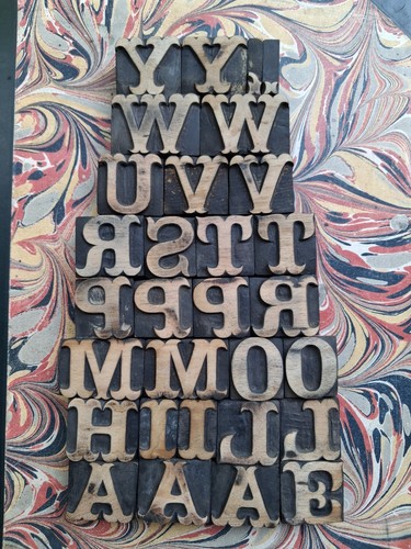 Wooden letterpress printing - wooden,