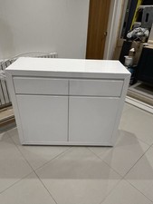 Rydal 2 Drawer 2 Cupboard White Gloss Sideboard