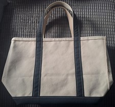 L.L.Bean Boat And Tote Made In USA Medium Bag 2000s Black/White 11"H*13"W*6"D