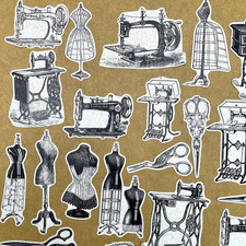 Sewing Washi Paper Stickers