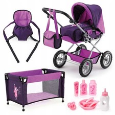 Dolls Pram Set With