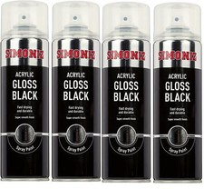 4x Simoniz Large Gloss Black