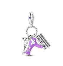 Purple Hairdresser Dangle