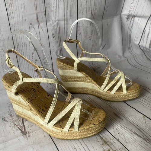Atmosphere beige strappy wedge - atmosphere,
