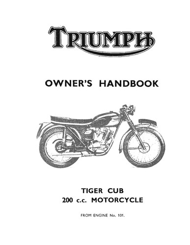 Triumph owners manual - triumph,