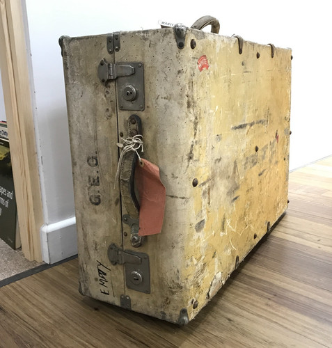 Vintage steamer trunk case - vintage,