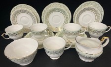 Vintage Mintons Bone China Tea Set with Floral Gold Trim - #1008