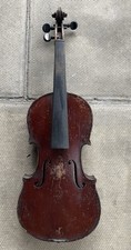 Old Vintage Antique 3/4 Violin Original For Restoration Repair Parts Project