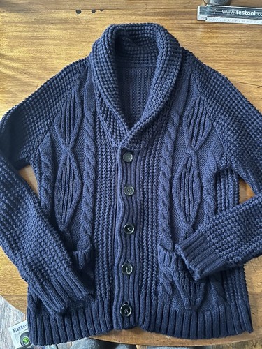 Mens shawl cardigan l - mens, m/l
