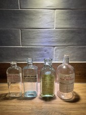 Old  Labelled Darlington Chemist Bottles X4