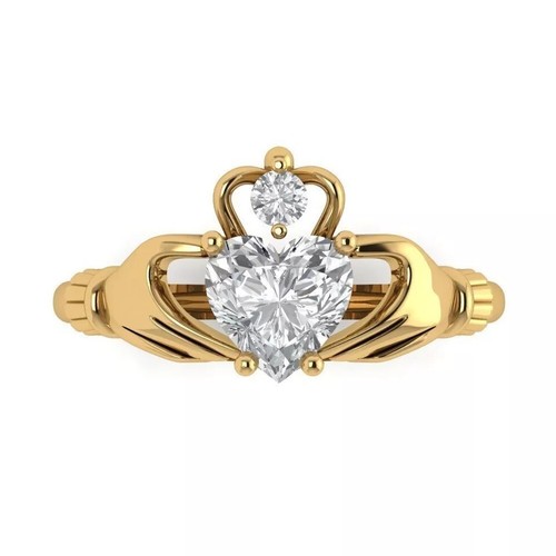 Heart white diamond irish - heart,