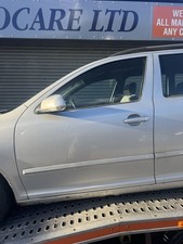 SKODA OCTAVIA VRS MK2 FRONT PASSENGER SIDE LEFT DOOR COMPLETE SILVER 2004-2013
