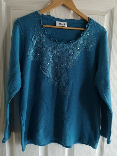 Ladies turquoise wool - turquoise,
