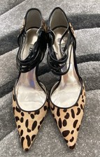 Dune High Heel Leopard Print Shoes UK 5 Court Shoes Stiletto